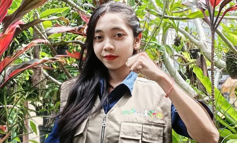 Ida Ayu Made Intan Pujawati, Mahasiswa Unud yang terpilih menjadi Duta Petani Muda Kementerian Pertanian 2025.